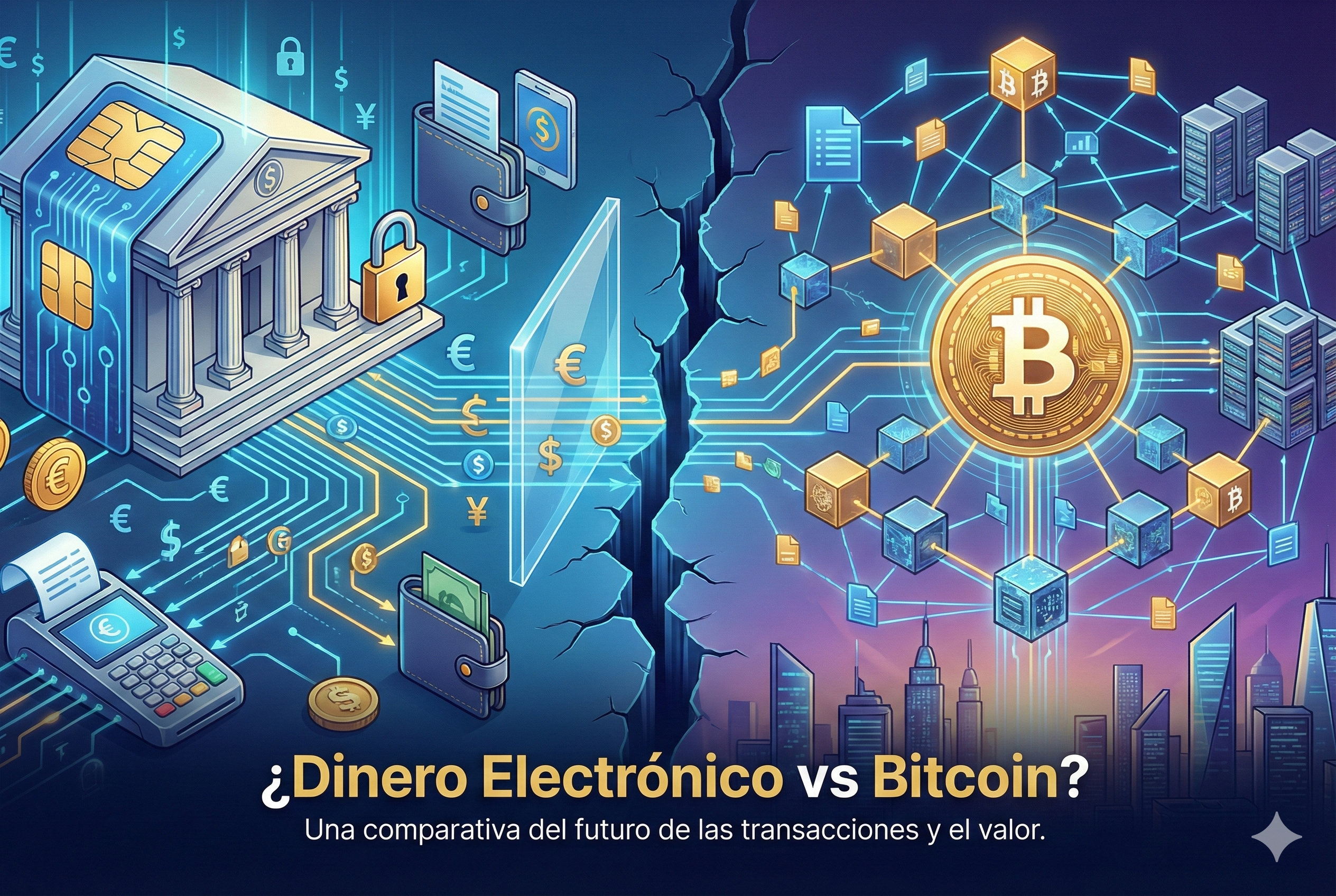 Dinero electrónico vs BitCoin